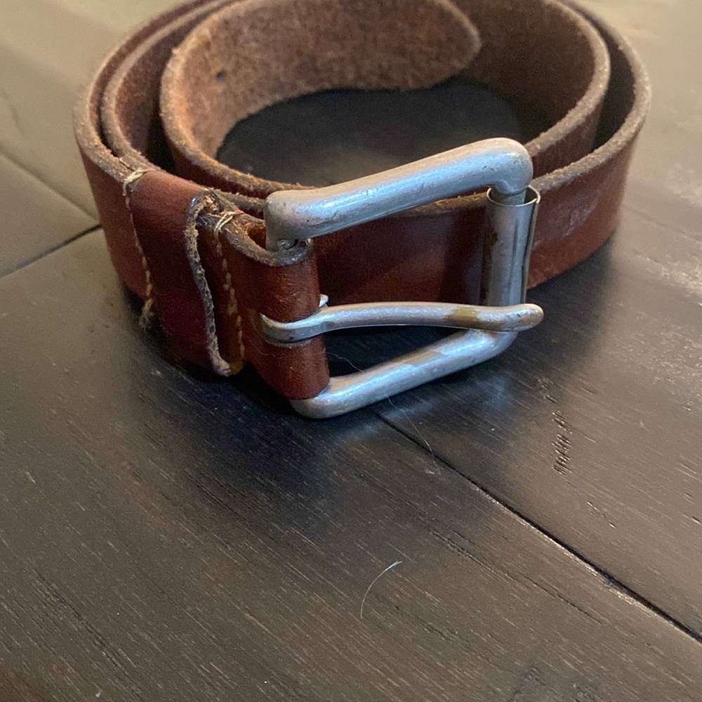 Leather belt